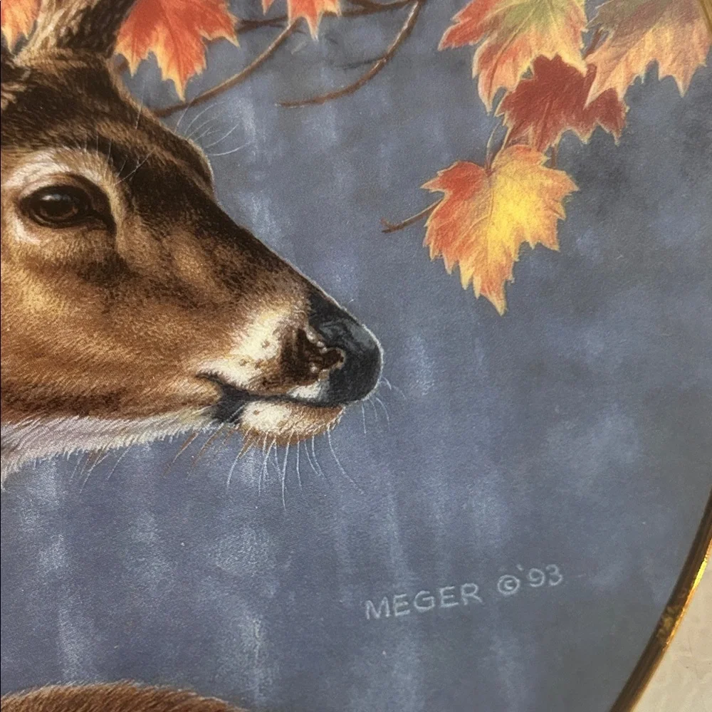 Deer Couple Autumn Wall Plate